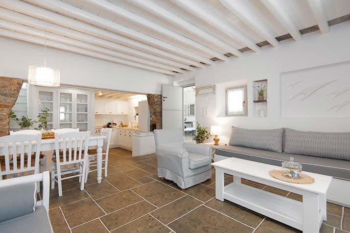 Intérieur de la maison Villa River à Sifnos