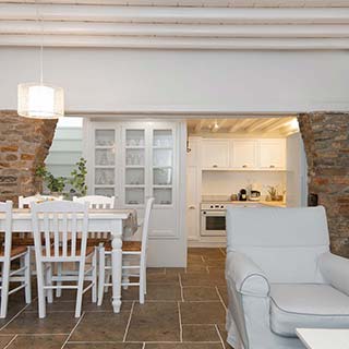 L'intérieur de la Villa River à Sifnos